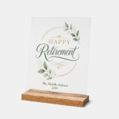 Personalisierter Ruhestand Acrylschild (Winkel)