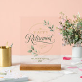 Personalisierter Ruhestand Acrylschild (Hochzeit)