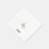 Personalisierter Ruhestand - Cocktail Serviette (Ecke)