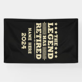 Personalisierter Ruhestand Die Legende ist in Rent Banner (Horizontal)