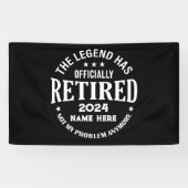 Personalisierter Ruhestand Die Legende ist in Rent Banner (Horizontal)