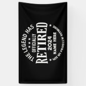 Personalisierter Ruhestand Die Legende ist in Rent Banner (Vertikal)