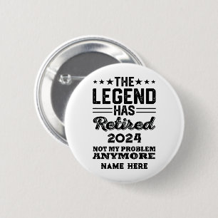 Personalisierter Ruhestand Die Legende ist in Rent Button