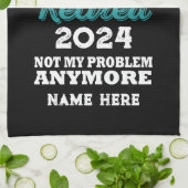 Personalisierter Ruhestand Die Legende ist in Rent Geschirrtuch (Gefaltet)