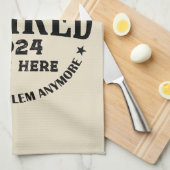 Personalisierter Ruhestand Die Legende ist in Rent Geschirrtuch (Viertel Falte)