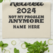 Personalisierter Ruhestand Die Legende ist in Rent Geschirrtuch (Gefaltet)