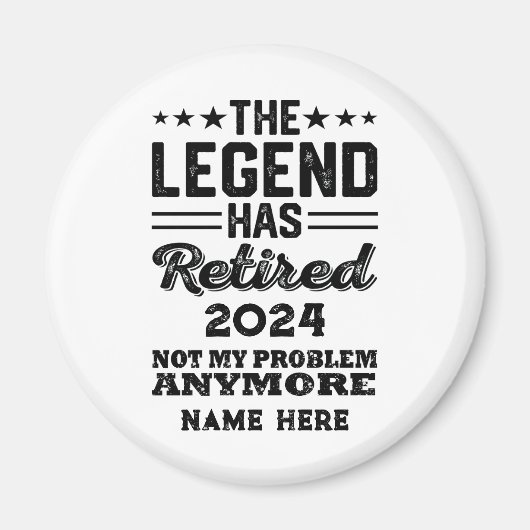 Personalisierter Ruhestand Die Legende ist in Rent Magnet (Vorne)