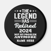 Personalisierter Ruhestand Die Legende ist in Rent Magnet (Vorne)
