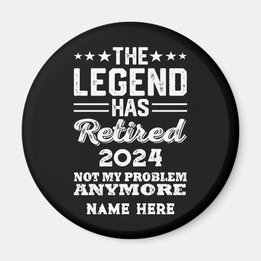 Personalisierter Ruhestand Die Legende ist in Rent Magnet (Vorne)
