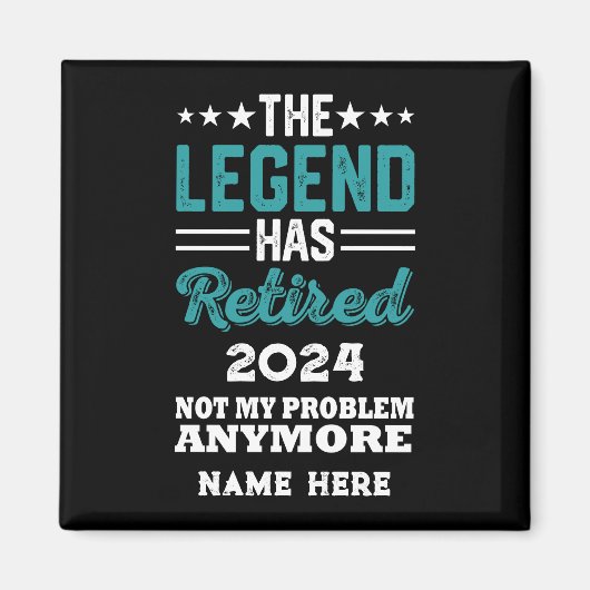 Personalisierter Ruhestand Die Legende ist in Rent Magnet (Vorne)