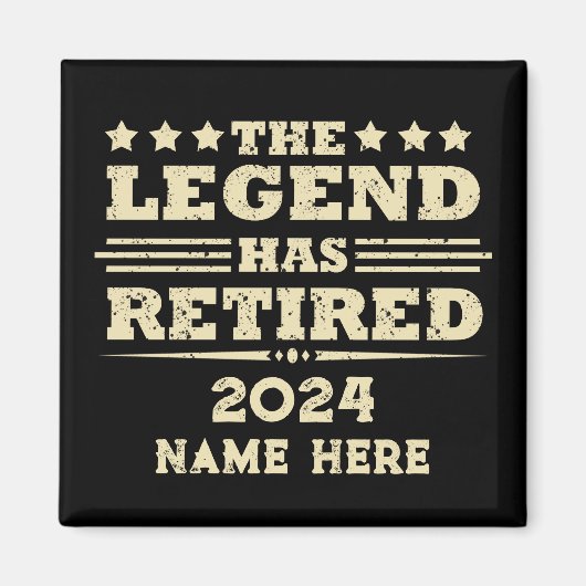 Personalisierter Ruhestand Die Legende ist in Rent Magnet (Vorne)