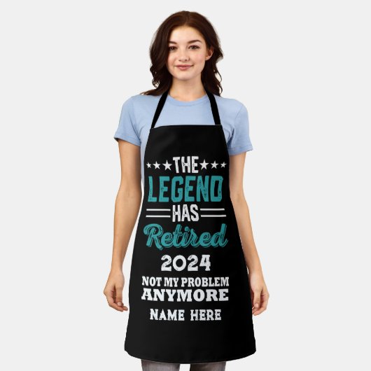 Personalisierter Ruhestand Die Legende ist in Rent Schürze (Getragen)