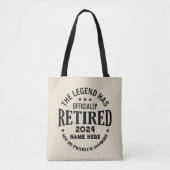 Personalisierter Ruhestand Die Legende ist in Rent Tasche (Vorderseite)