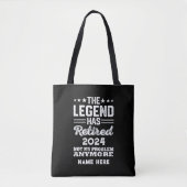 Personalisierter Ruhestand Die Legende ist in Rent Tasche (Vorderseite)