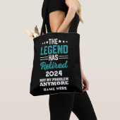 Personalisierter Ruhestand Die Legende ist in Rent Tasche (Von Nahem)