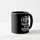 Personalisierter Ruhestand Die Legende ist in Rent Tasse (VorderseiteRechts)
