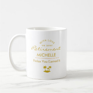 Personalisierter Ruhestand Entspannen Sie, Sie Hab Kaffeetasse