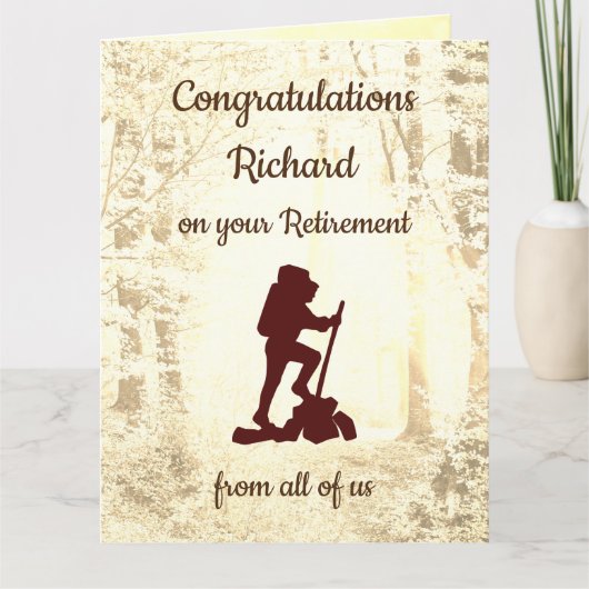 Personalisierter Ruhestand Karte (Vorderseite)