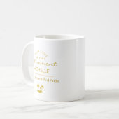 Personalisierter Ruhestand mit Dankbarkeit und Sto Kaffeetasse (Vorderseite Links)