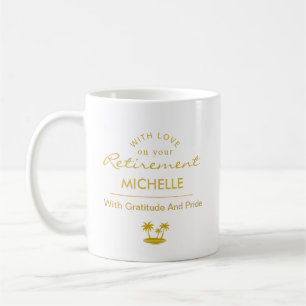 Personalisierter Ruhestand mit Dankbarkeit und Sto Kaffeetasse