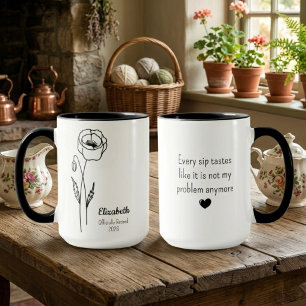 Personalisierter Ruhestand Mohn Groß Tasse