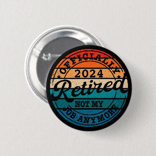 Personalisierter Ruhestand offiziell im Ruhestand Button