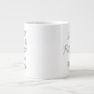 Personalisierter Ruhestands-Kaffeebecher, Happy Re Jumbo-Tasse