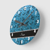 Personalisierter Runde Wanduhr (Winkel)