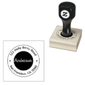 Personalisierter runder Absender-Stempel Gummistempel (Stempel)