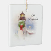 Personalisierter Rundgang Keramik Leuchtturm Keramikornament (Rechts)