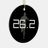 Personalisierter Runner Marathon Keepake Ornament (Rechts)