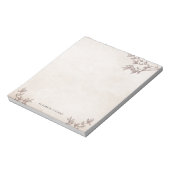 Personalisierter Rustikaler Altpapierbaum Notizblock (Rotiert)