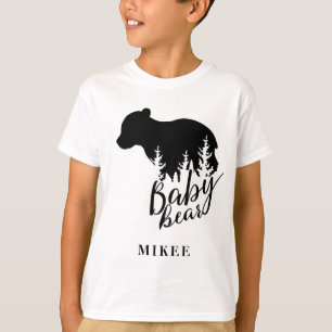 Personalisierter Rustikaler Babybär T-Shirt