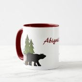 Personalisierter Rustikaler Bärenberg Tasse (Vorderseite Links)