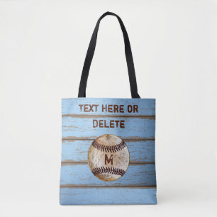 Personalisierter Rustikaler Baseball Tote Bag Ship Tasche