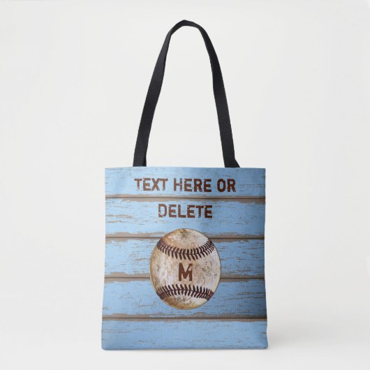 Personalisierter Rustikaler Baseball Tote Bag Ship Tasche (Vorderseite)