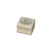 Personalisierter rustikaler Bauernhaus-Eierstempel Gummistempel (Stempel)