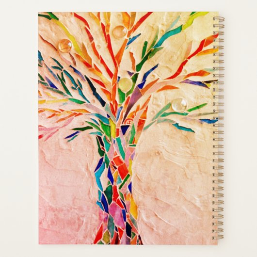 Personalisierter Rustikaler Baum Planer (Rückseite)