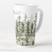 Personalisierter rustikaler Grünwald Milchtasse (Rechte Ecke)