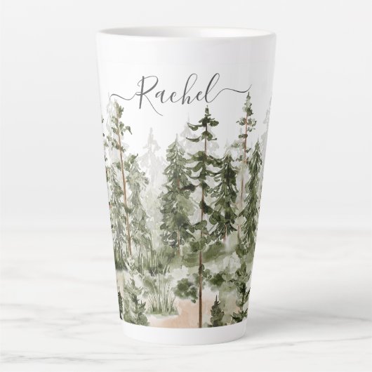 Personalisierter rustikaler Grünwald Milchtasse (Vorderseite)