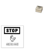 Personalisierter Rustikaler Hennen Name Ei Liebe Gummistempel (Stempel)