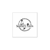 Personalisierter Rustikaler Henneneier Gummistempel (Prägung)