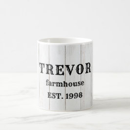 Personalisierter rustikaler Holzstee Kaffeetasse