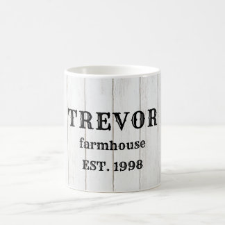 Personalisierter rustikaler Holzstee Kaffeetasse