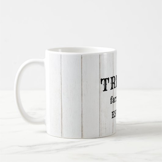 Personalisierter rustikaler Holzstee Kaffeetasse (Links)