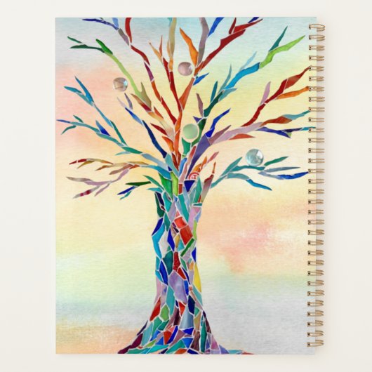 Personalisierter rustikaler Planer (Rückseite)