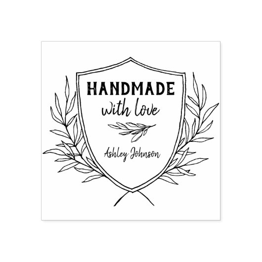 Personalisierter Rustikalschild von Gummistempel (Prägung)