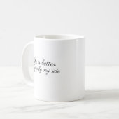 Personalisierter Sable-Sheltie an meiner Seite Kaffeetasse (Vorderseite Links)