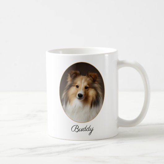 Personalisierter Sable-Sheltie an meiner Seite Kaffeetasse (Rechts)