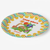 Personalisierter Safari-7. Pappteller (Schrägansicht)